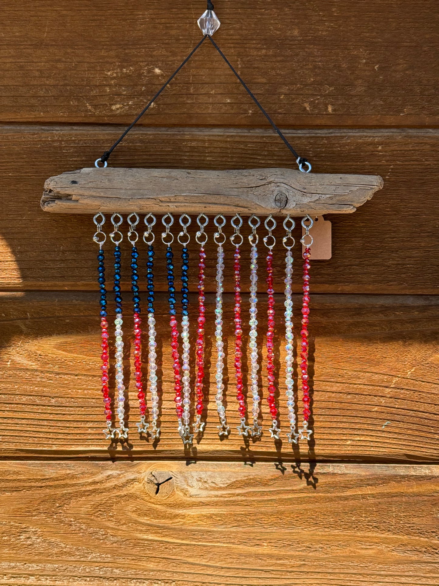American Flag Glass Bead Suncatcher - medium - 1
