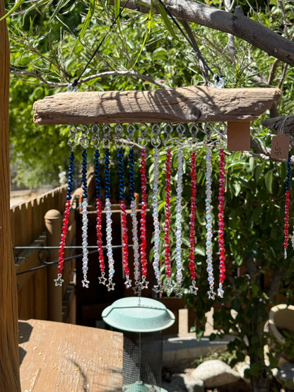 American Flag Glass Bead Suncatcher - medium - 1