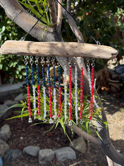 American Flag Glass Bead Suncatcher - medium - 1