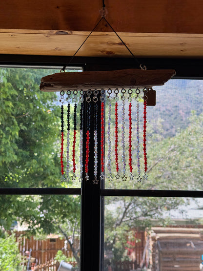 American Flag Glass Bead Suncatcher - medium - 1