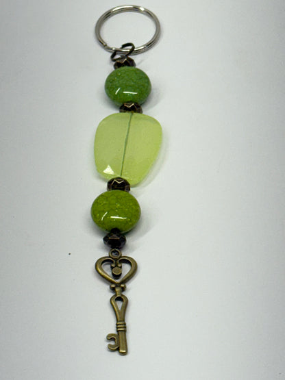 Handcrafted by the Author Beaded Keychains with charms – 8 Unique Styles