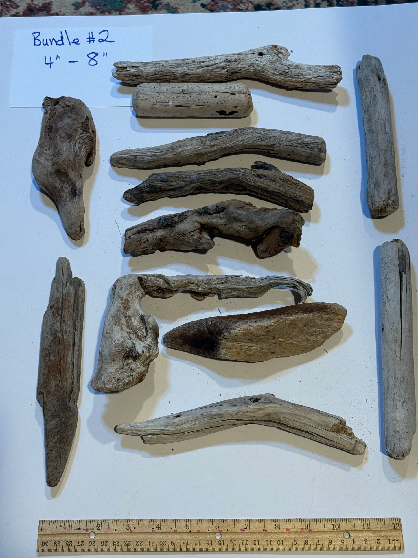 Hand-Collected California Driftwood 4-8 Inches Long