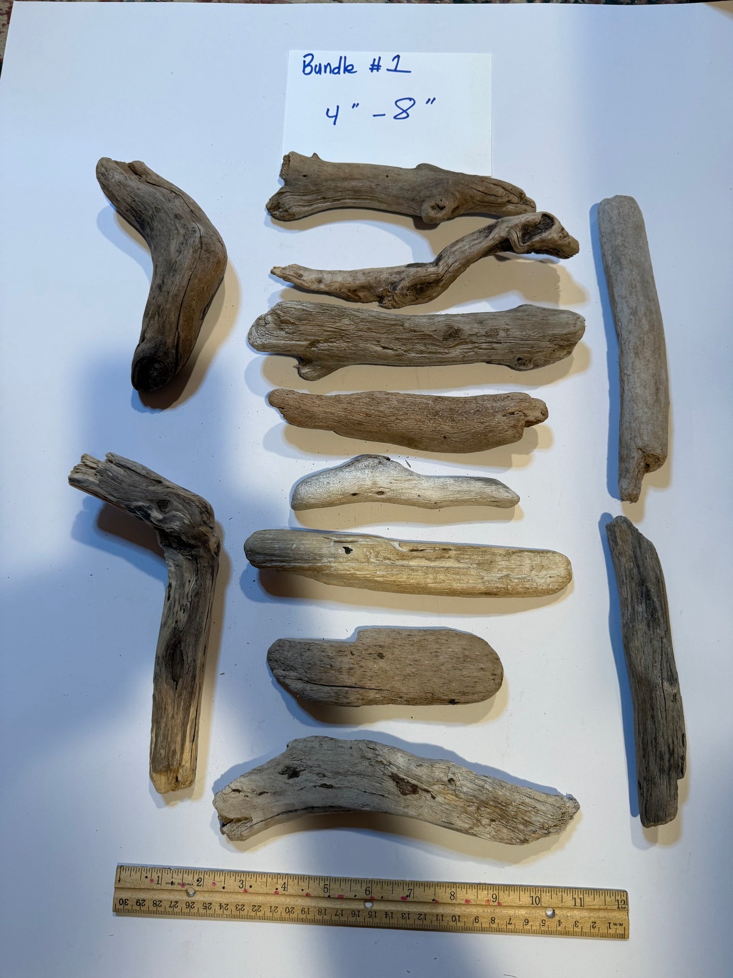 Hand-Collected California Driftwood 4-8 Inches Long