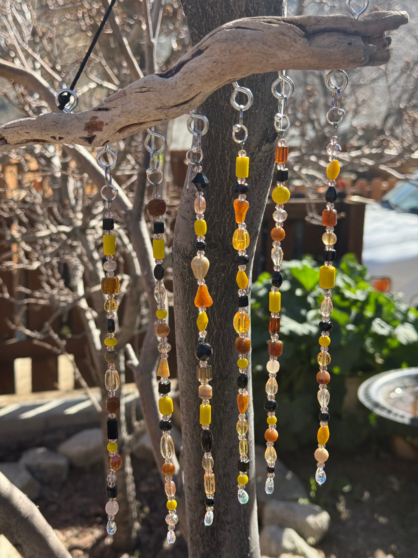 Yellow Driftwood Suncatcher