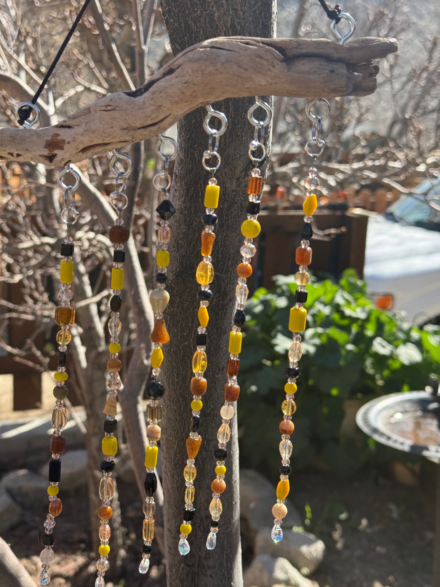 Yellow Driftwood Suncatcher