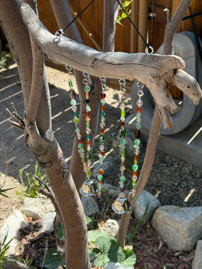 Green Driftwood Wind Chime Suncatcher