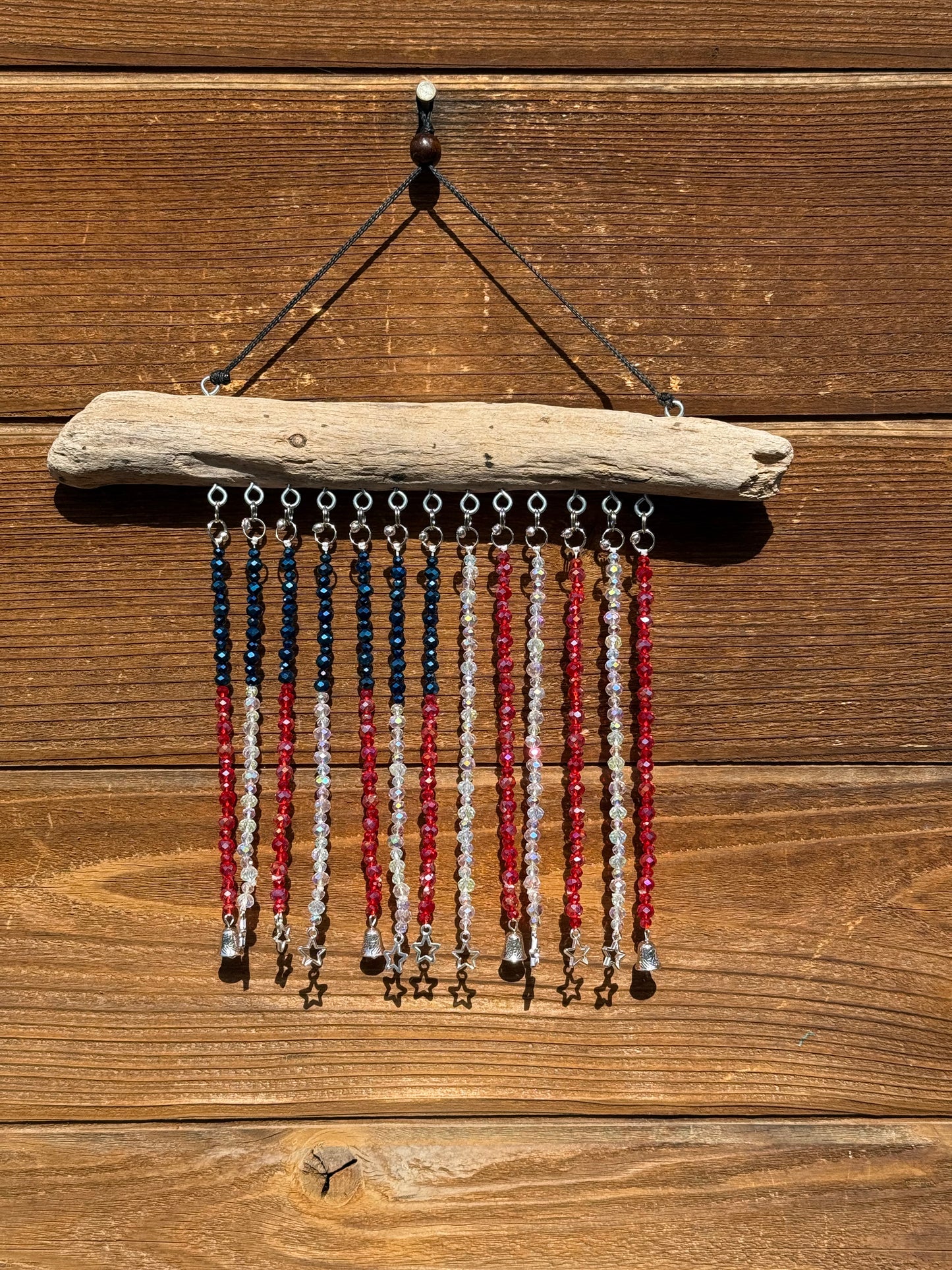 American Flag Glass Bead Suncatcher - medium - 1