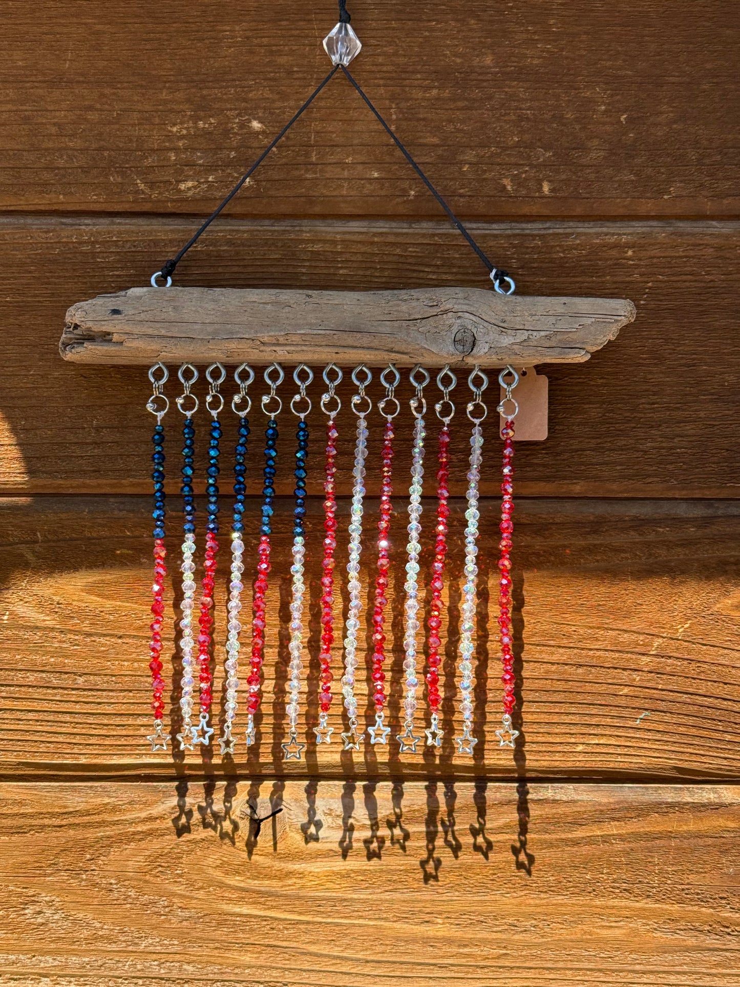 American Flag Glass Bead Suncatcher - medium - 1