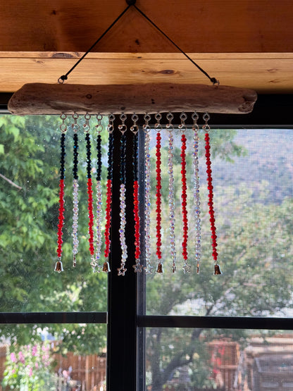 American Flag Glass Bead Suncatcher - medium - 1