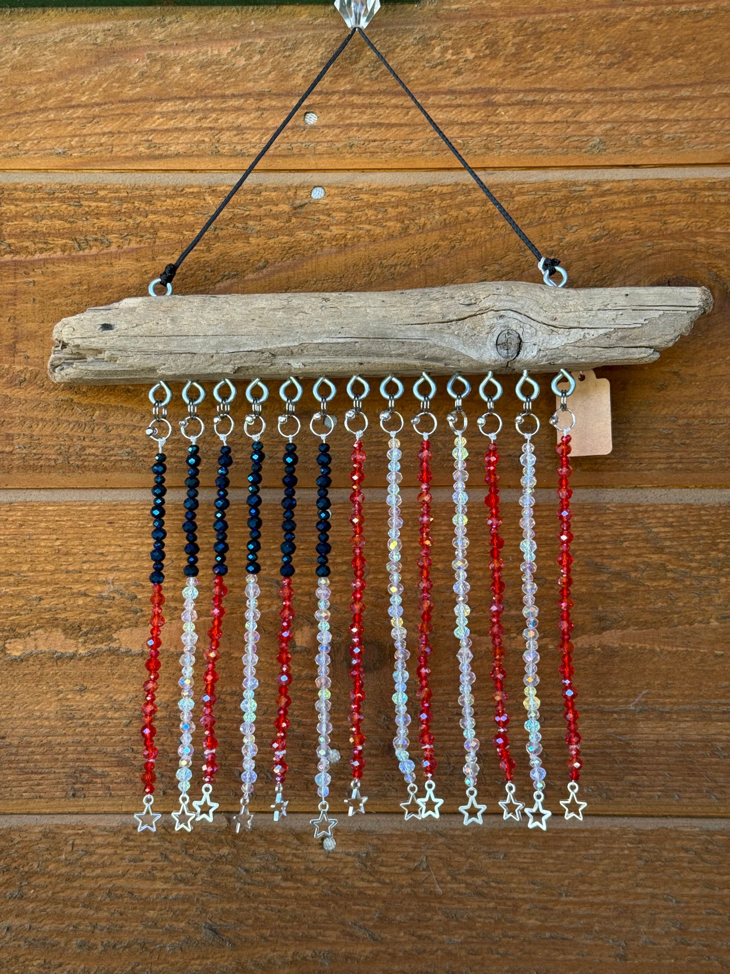 American Flag Glass Bead Suncatcher - medium - 1