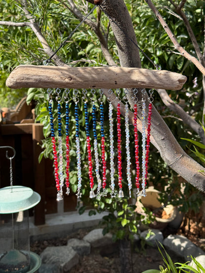 American Flag Glass Bead Suncatcher - medium - 1