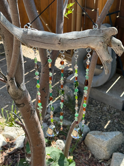 Green Driftwood Wind Chime Suncatcher