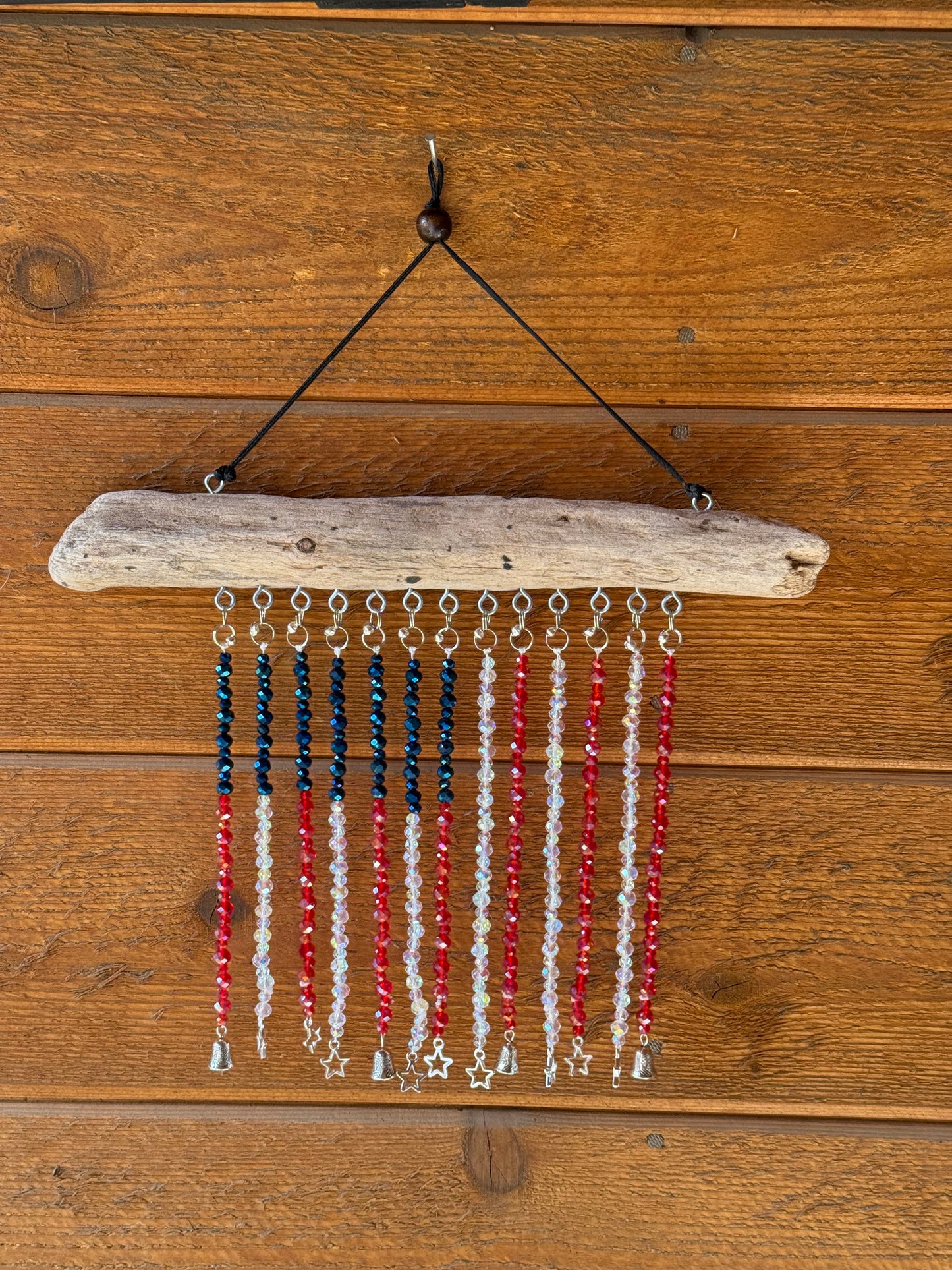 American Flag Glass Bead Suncatcher - medium - 1