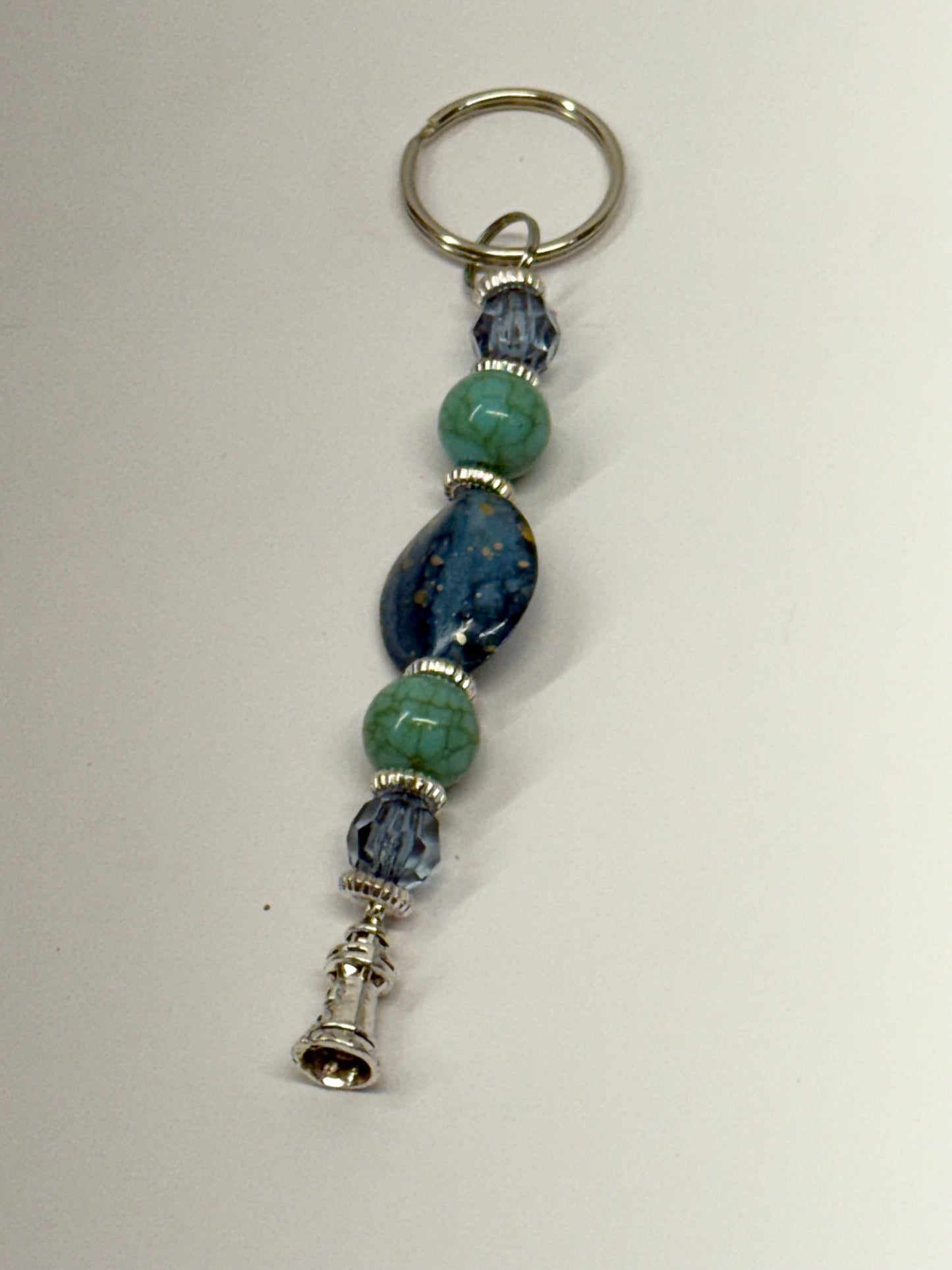 Handcrafted by the Author Beaded Keychains with charms – 8 Unique Styles