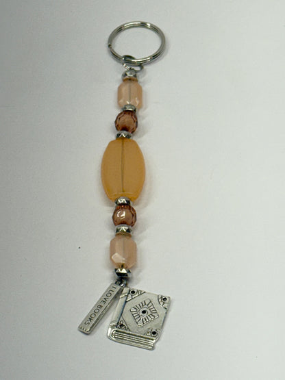 Handcrafted by the Author Beaded Keychains with charms – 8 Unique Styles