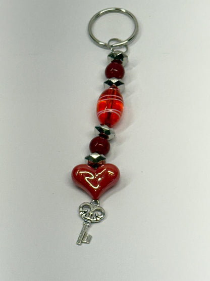 Handcrafted by the Author Beaded Keychains with charms – 8 Unique Styles