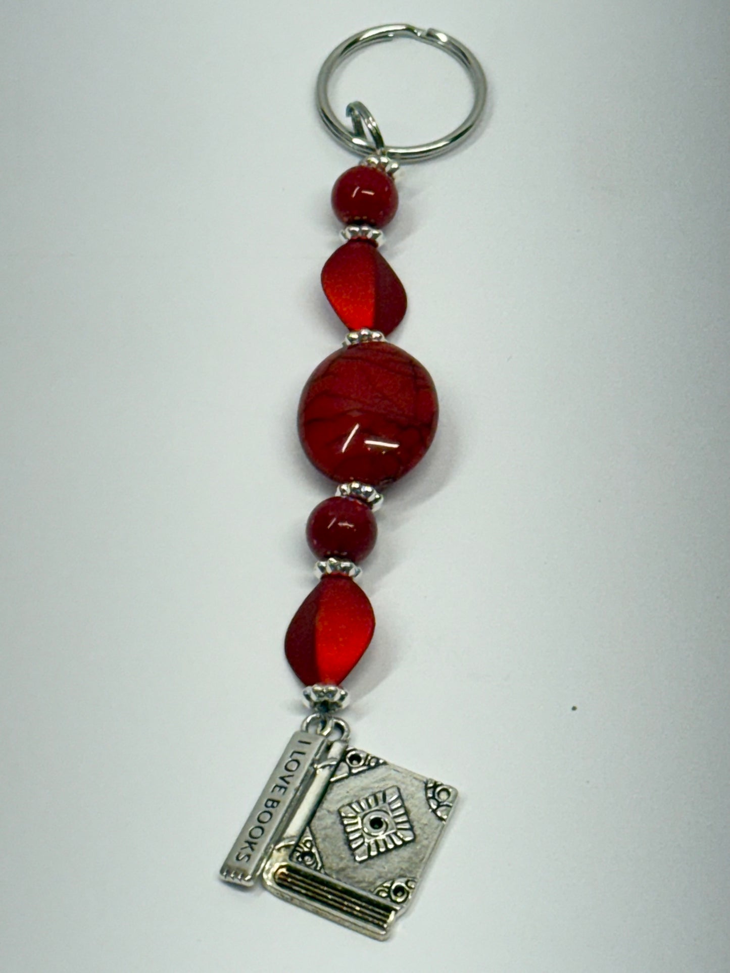 Handcrafted by the Author Beaded Keychains with charms – 8 Unique Styles