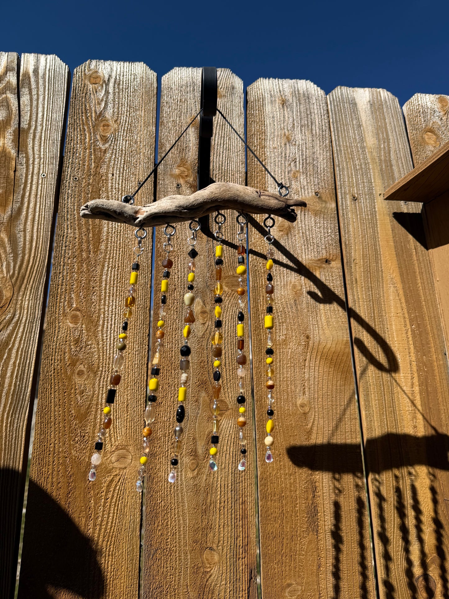 Yellow Driftwood Suncatcher