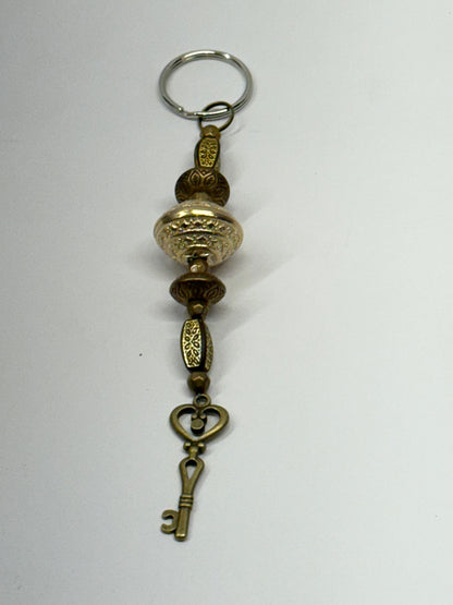 Handcrafted by the Author Beaded Keychains with charms – 8 Unique Styles