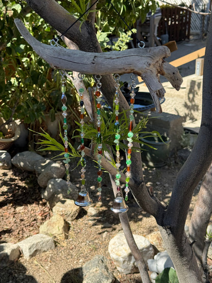 Green Driftwood Wind Chime Suncatcher