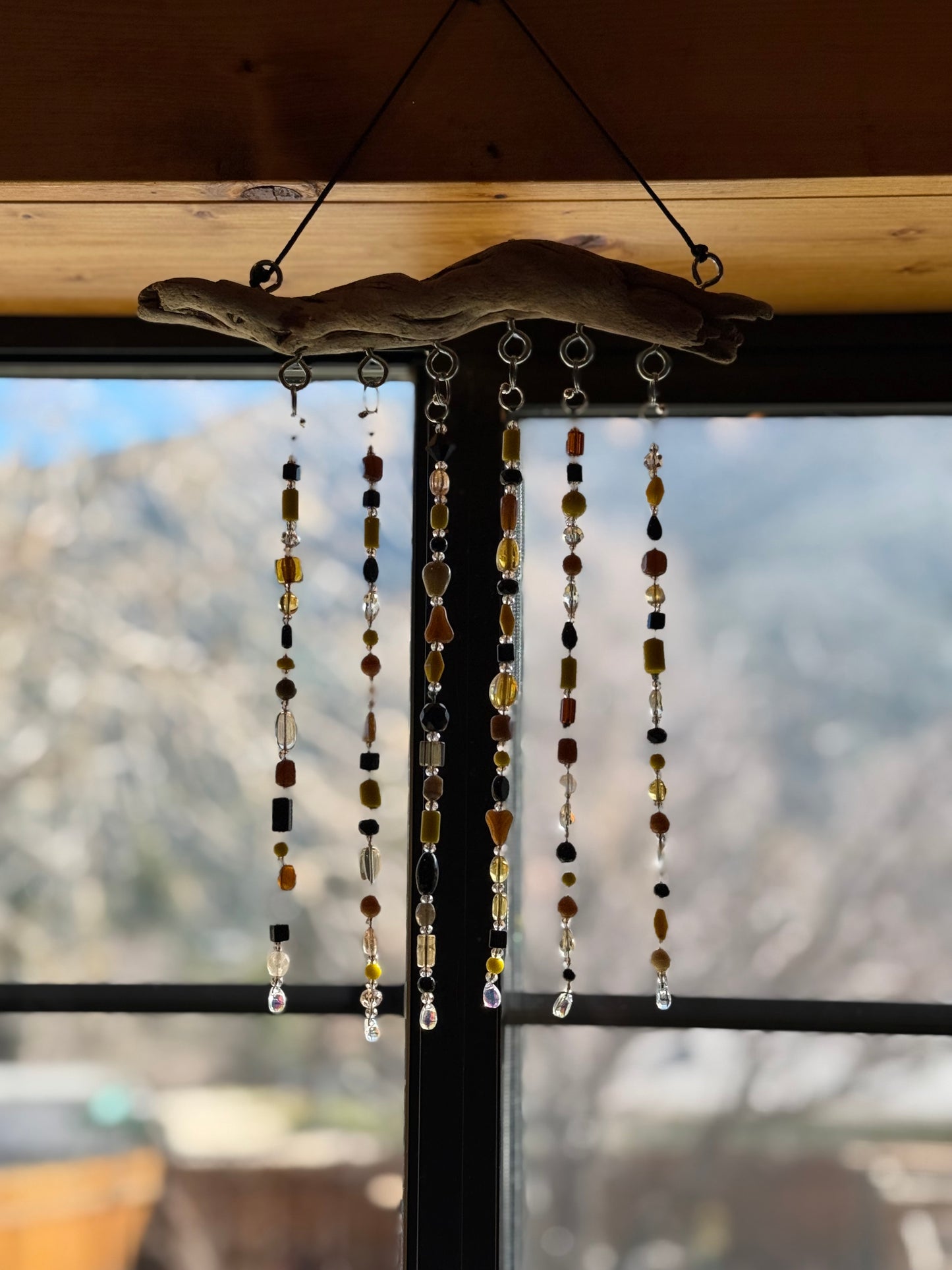 Yellow Driftwood Suncatcher