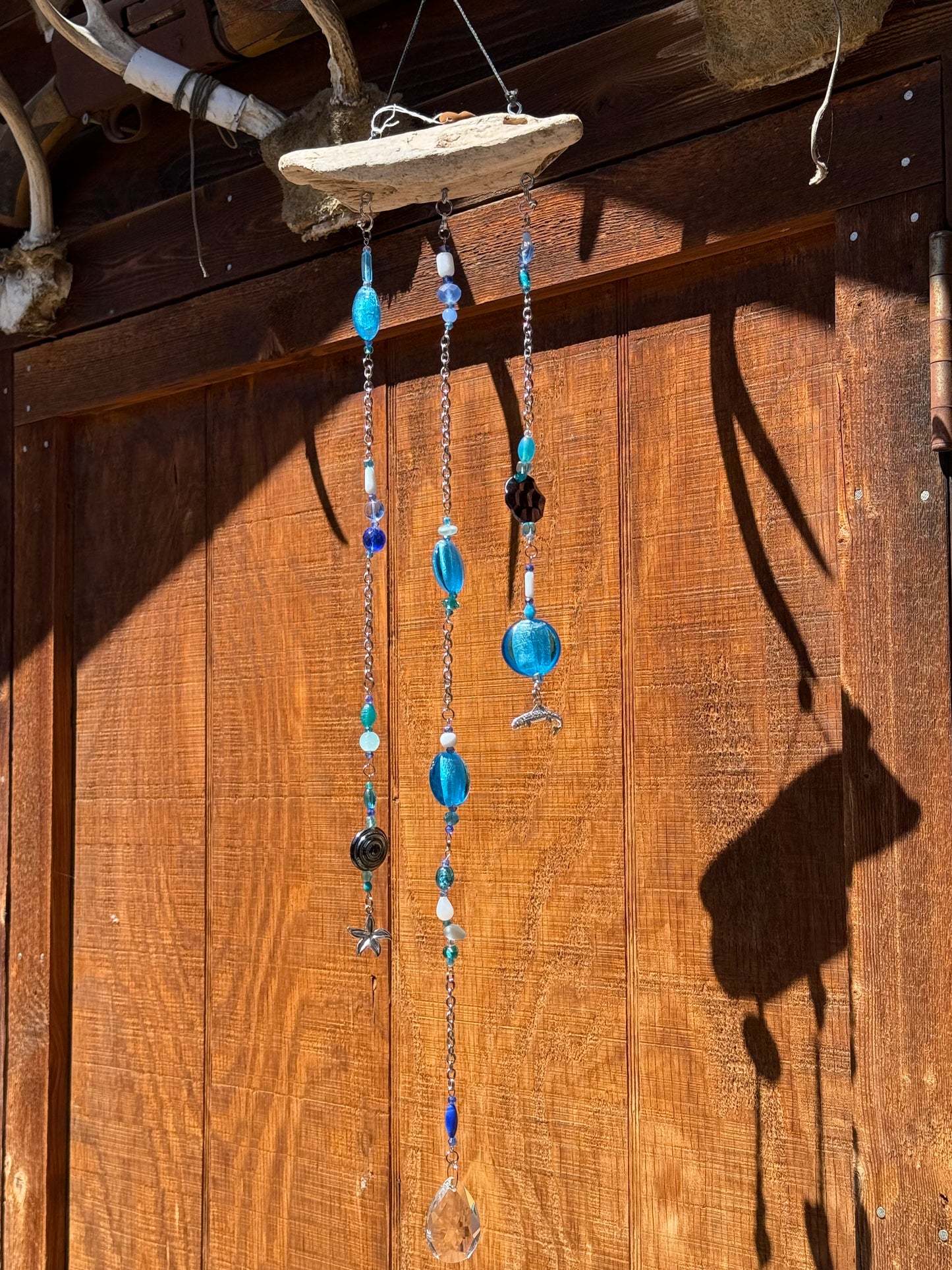 Coastal Driftwood Decor with Nautical Charms