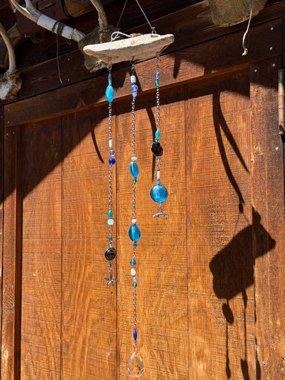 Coastal Driftwood Decor with Nautical Charms