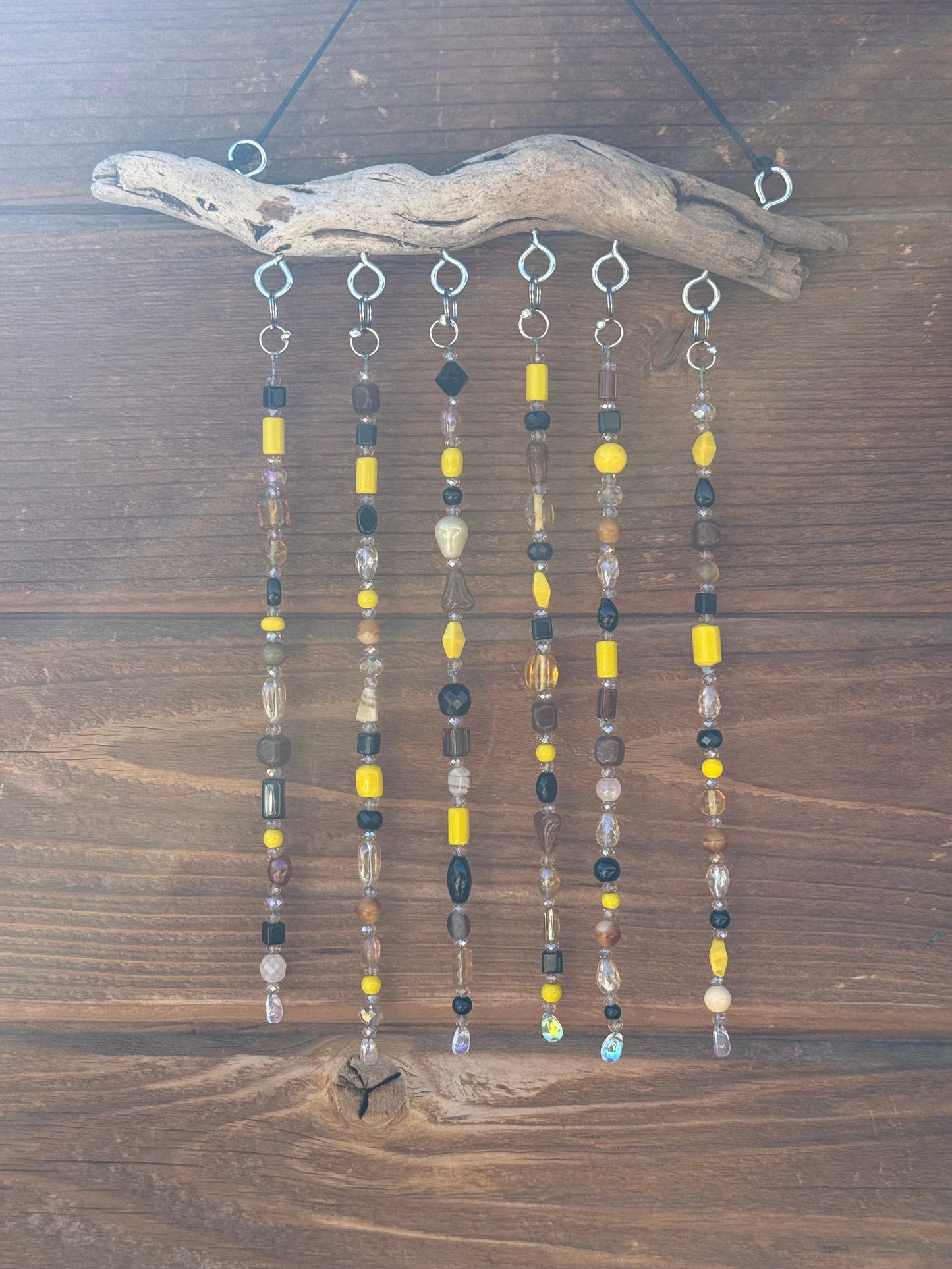 Yellow Driftwood Suncatcher