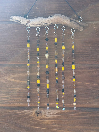 Yellow Driftwood Suncatcher