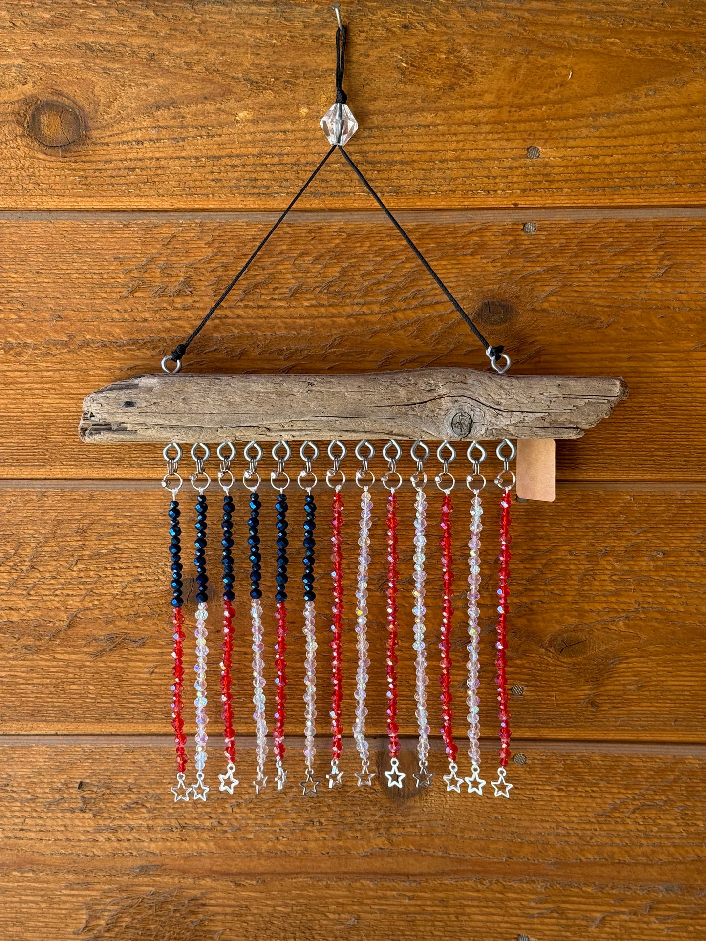 American Flag Glass Bead Suncatcher - medium - 1