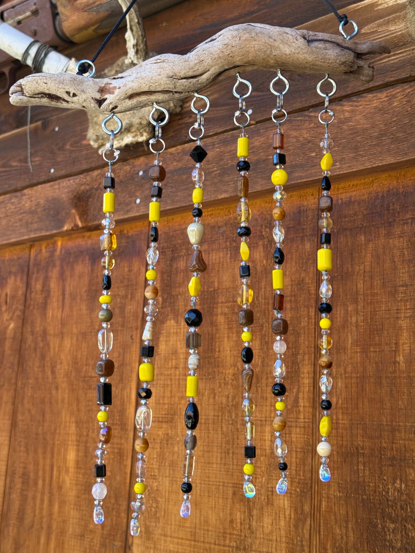 Yellow Driftwood Suncatcher