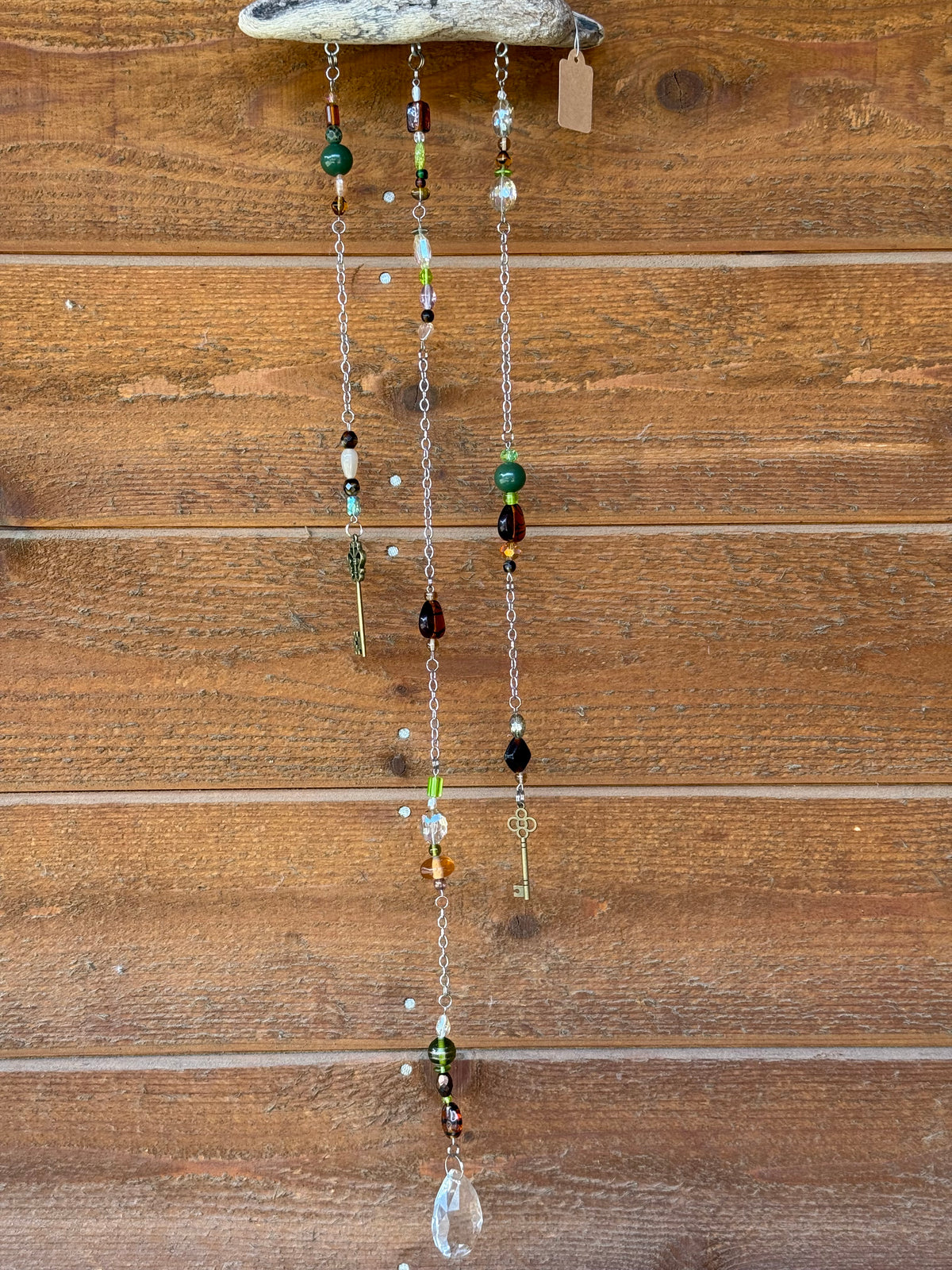 Earth Tone Driftwood Suncatcher
