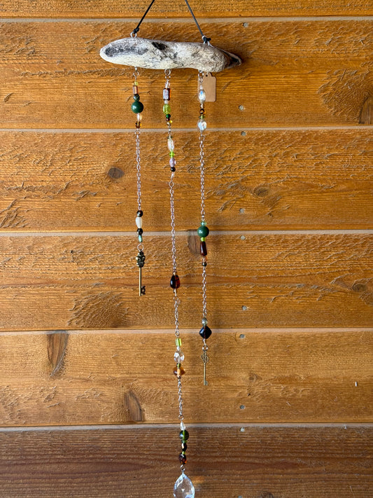 Earth Tone Driftwood Suncatcher