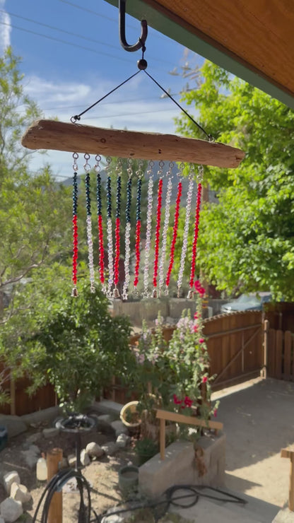 American Flag Glass Bead Suncatcher - medium - 1