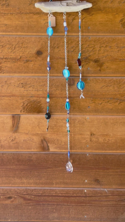 Coastal Driftwood Decor with Nautical Charms